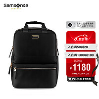 Samsonite 新秀丽 双肩包女 轻便背包通勤15.6英寸电脑包书包旅行包 黑色 NO0*09001