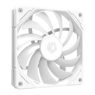 ID-COOLING 12CM薄扇 12015无光机箱风扇白色 PWM温控 适用ITX下压式电脑散热器改装 TF-12015-W