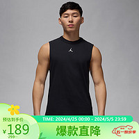 NIKE 耐克 运动背心男子速干无袖JORDAN SPORT背心春夏FN5857-010黑L