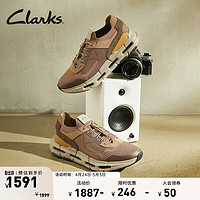 Clarks其乐自然X系列男鞋24跑鞋潮流舒适透气轻量缓震运动鞋 灰色 261761657 42