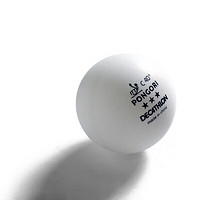 DECATHLON 迪卡侬 三星级乒乓球 TAT40+ABS白球 4只2640040