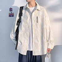 OEMG 春秋巴洛克潮牌襯衫 DSA001-1-C3511 白色 XL