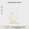 CHARLES & KEITH CHARLES&KEITH24夏新品CK2-30782347纸袋包褶皱磁吸斜挎托特包