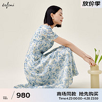 伊芙丽（eifini）伊芙丽连衣裙1F4399901 蓝色 160/84A/M