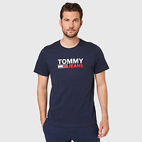 TOMMY HILFIGER 短袖T恤男士  C87深藍色