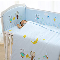 小兒郎 嬰兒床圍新生兒純棉床上用品可拆洗嬰兒護欄四季可用