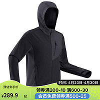 迪卡侬户外软壳衣户外运动夹克外套防风耐磨透气舒适2021306 M