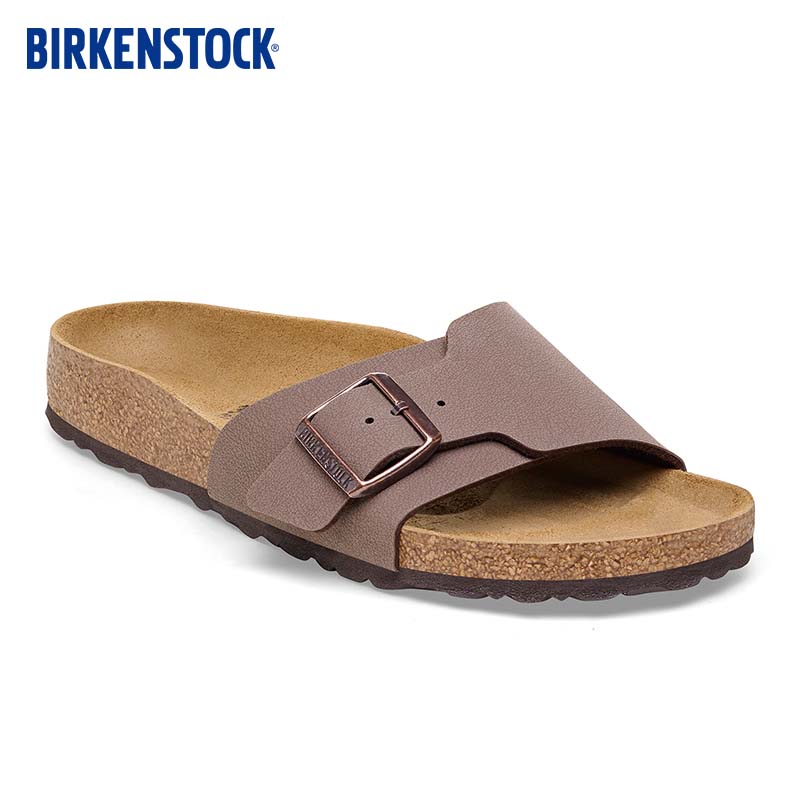 BIRKENSTOCK勃肯软木拖鞋女款时尚大巴扣凉拖Catalina系列 棕色/摩卡棕窄版1026510 36