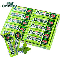 DOUBLEMINT 绿箭 口香糖条装5片20条盒装100片清凉薄荷味清新口气零食糖果批发