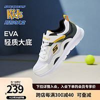 Skechers斯凯奇童鞋2024春男童网面透气运动鞋舒适轻便休闲鞋405283L 白色/多彩色/WMLT 31码