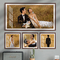 LINYI PHOTO FRAME 林益相框 制作結婚婚紗照相框框架定制臥室床頭36寸結婚照照片放大裝框掛墻