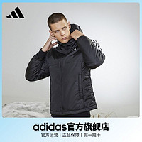 adidas 阿迪達斯 官方男裝冬季戶外運動休閑連帽棉服 GH4601 HK4654