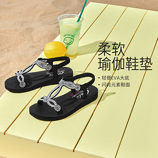 百亿补贴：SKECHERS 斯凯奇 凉鞋夏季时尚百搭潮流时装凉鞋女鞋舒适耐磨轻便119667