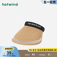 hotwind 熱風 女士拼接空頂草帽