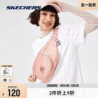 SKECHERS 斯凱奇 2022秋新款男女撞色印花包包經典時尚百搭運動腰包