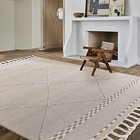 視覺味道 地毯客廳臥室沙發毯進口羊毛手工現代簡約無膠 KAKA02  80*150cm