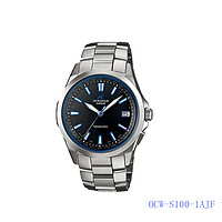 CASIO 卡西歐 OCEANUS海神男表太陽電波 OCW-S100-1AJF系列男士手表 OCW-S100-1AJF 41mm