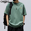 卡帝樂鱷魚 短袖男春夏季短袖T恤男士上衣服寬松打底衫男裝 淺綠色 XL
