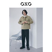 GXG奥莱 22年男装 双色简约短大衣外套精致时尚保暖舒适 冬季