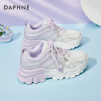 DAPHNE 达芙妮 女鞋老爹鞋2024新款女款休闲软底运动鞋增高厚底鞋子女夏季