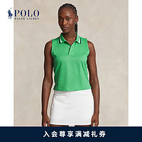 Polo Ralph Lauren 拉夫劳伦 女装 24春型无袖短款Polo衫RL25646 999-绿色/深蓝色/陶瓷白 XS