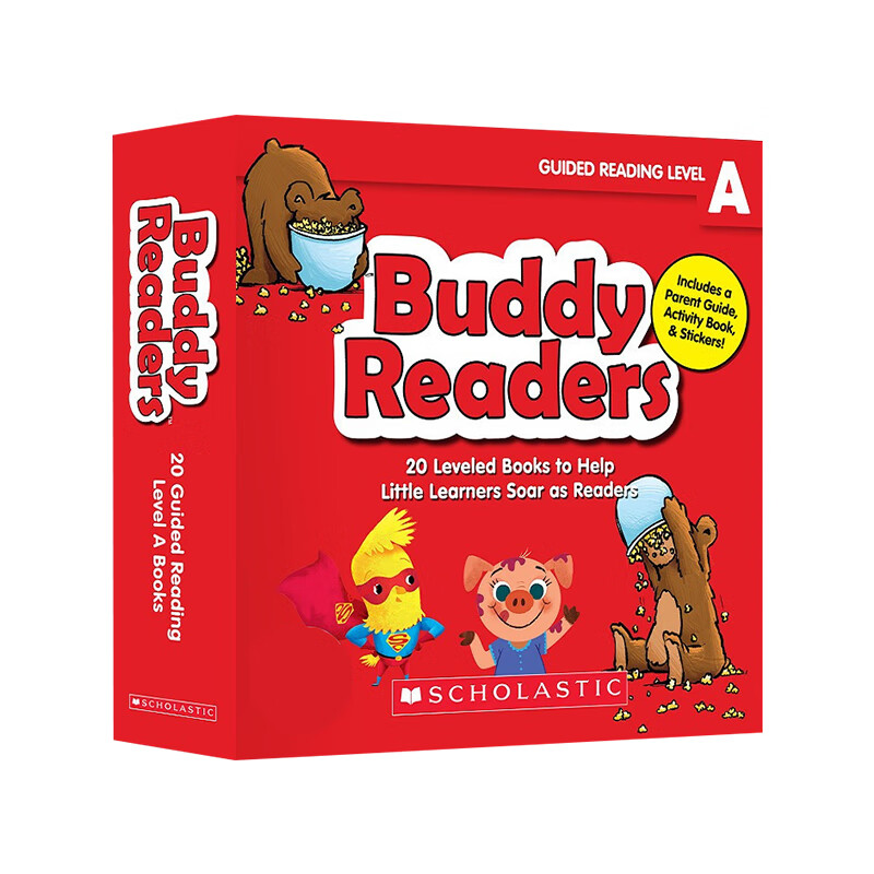 【点读版】【英语启蒙必读书】Buddy Readers英文原版赠音频导读课 小分级巴蒂小读者趣味性故事分级绘本童书幼儿英语分级启蒙 Buddy Readers A
