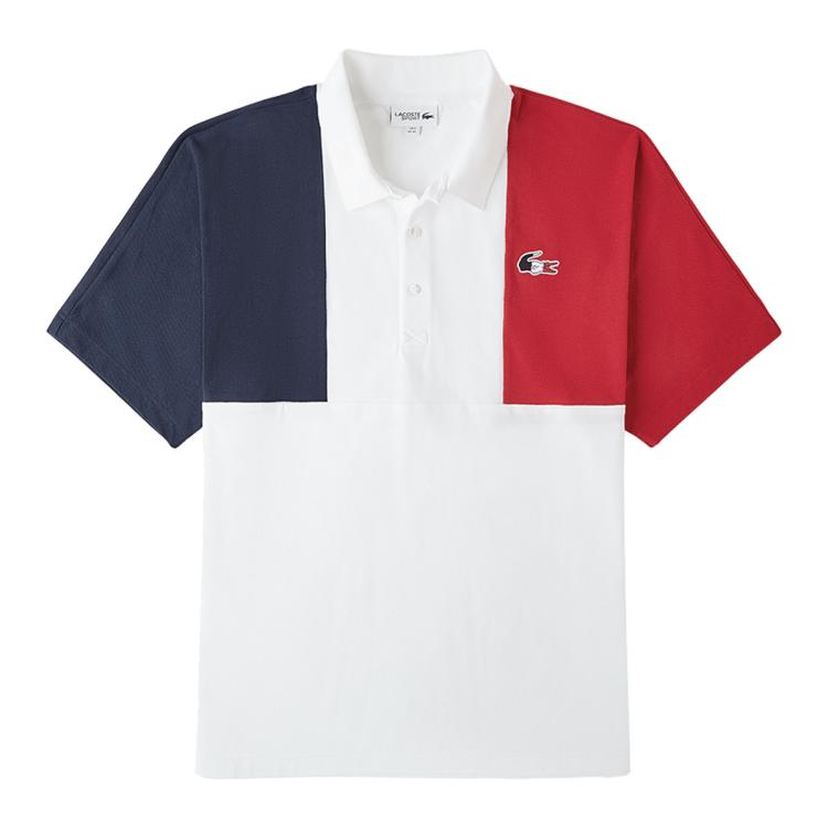LACOSTE 拉科斯特 法国鳄鱼春夏法式运动型格系列网球短袖POLO衫