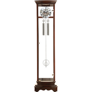 POLARIS 北极星 落地钟 实木欧式时尚简约现代客厅立钟机械钟装饰钟 L131银
