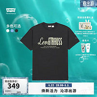 Levi's【此沙同款】李维斯24夏季男士休闲短袖T恤 炭灰色 001AJ-0000 XS