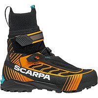 SCARPA 思卡帕 Tech 3 HD男子舒適戶外登山鞋高幫靴耐磨減震保暖防滑高幫靴 Black/Bright Orange 40