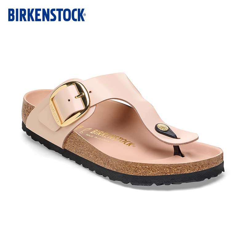 BIRKENSTOCK勃肯女款时尚凉鞋夹脚拖鞋Gizeh系列 米色/米粉色窄版1026572 36