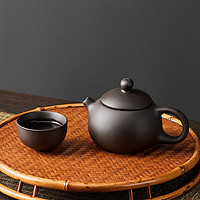 龙寅茶具整套紫砂茶具套装简约家用办公功夫茶具茶壶茶杯泡茶器 紫砂一壶一杯 1件
