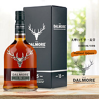 百亿补贴：THE DALMORE 大摩 15年单一麦芽苏格兰威士忌Dalmore Highland进口洋酒正品行货
