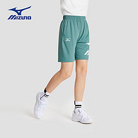 美津浓（MIZUNO）儿童短裤运动裤子男童2024年夏季舒适户外裤 绿色 165cm