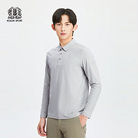 KOLON SPORT 可隆男士SECO长袖 POLO 浅灰色LG 170/M