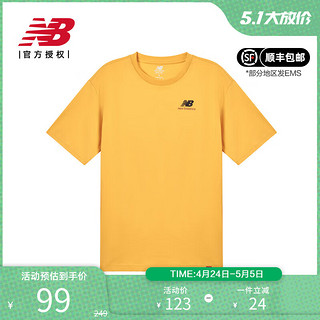 new balance NB 奥莱男款女款夏季透气圆领半袖T恤休闲运动短袖上衣 MT11592-ASE 2XL