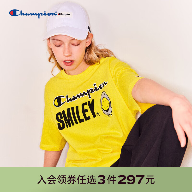 Champion【任选3件】【任选3件】【任选3件】冠军款T恤 黄色【F款】 M