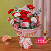 母亲节好礼：花点时间 母亲节鲜花 红粉色系花束 5月9日-12日期间收花