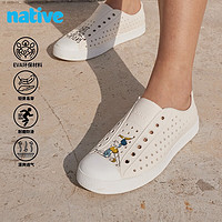 native 運動鞋男 米白|鞋面印花|白色 37