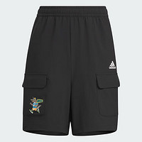 阿迪达斯 （adidas）夏季男女学习校园儿童短裤子运动休闲户外JJ4140 黑色 A122