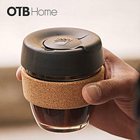 keepcup 便携咖啡杯美式玻璃杯外带杯子定制刻字水杯随行杯冷萃杯（木环-雪松227ml）