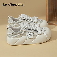 La Chapelle 女鞋丑萌大头鞋小众设计款板鞋潮流百搭休闲鞋 米灰 37
