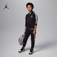 耐克（NIKE）Jordan乔丹男童幼童连帽衫和长裤套装春季休闲HF7154 245调色银灰 XL