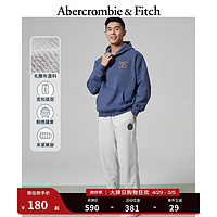 ABERCROMBIE & FITCH男装 通勤时尚休闲美式复古毛圈布运动裤卫裤 325358-1 浅麻灰色 XL (180/98A)