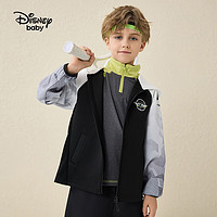 迪士尼童装男童外套春季儿童上衣宝宝洋气时髦衣服 碳黑-男童 140cm
