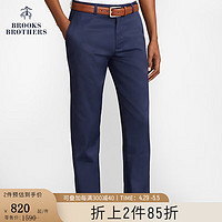 布克兄弟（BrooksBrothers）男士24春夏简约微弹直筒休闲长裤 4004-藏青色 30/32