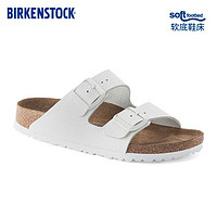 BIRKENSTOCK勃肯软木拖鞋男女同款双带拖鞋Arizona系列 白色常规版1024945 44