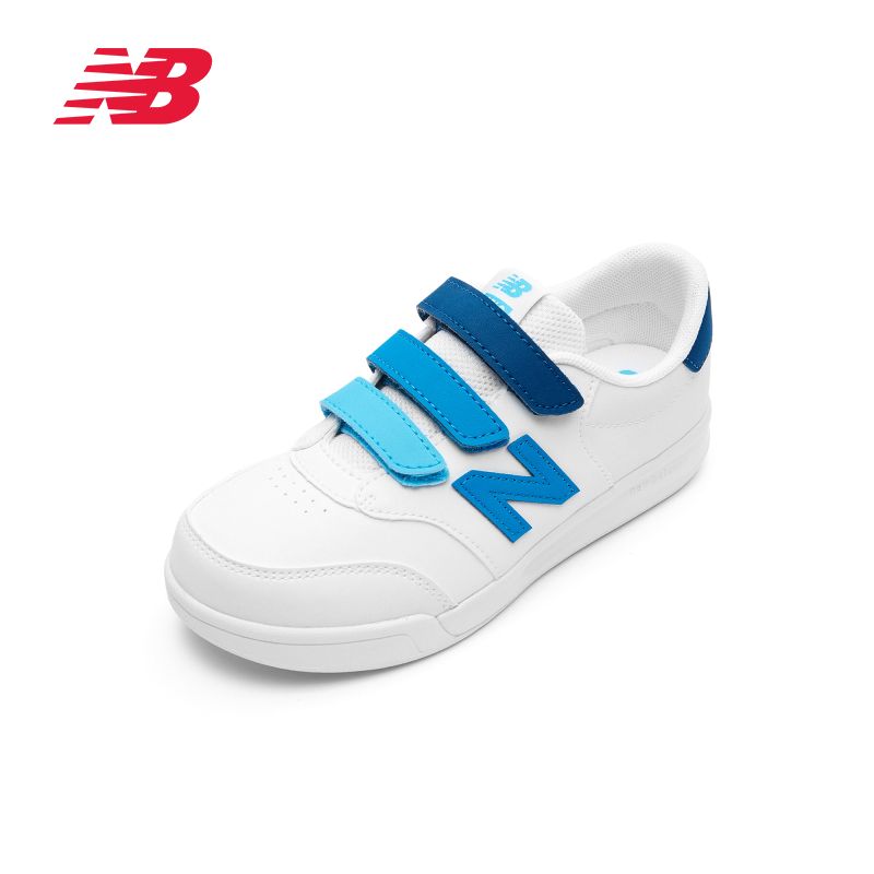 New Balance NB奥莱 4-7岁男女童夏季舒适小白鞋轻便板鞋CT60