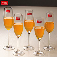 STONE ISLAND 石头岛 石岛欧式香槟杯6只套装创意水晶玻璃红酒杯高脚杯起泡酒杯2个礼盒