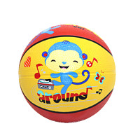Fisher-Price 兒童玩具籃球   小籃球-紅黃小猴子(直徑12厘米)